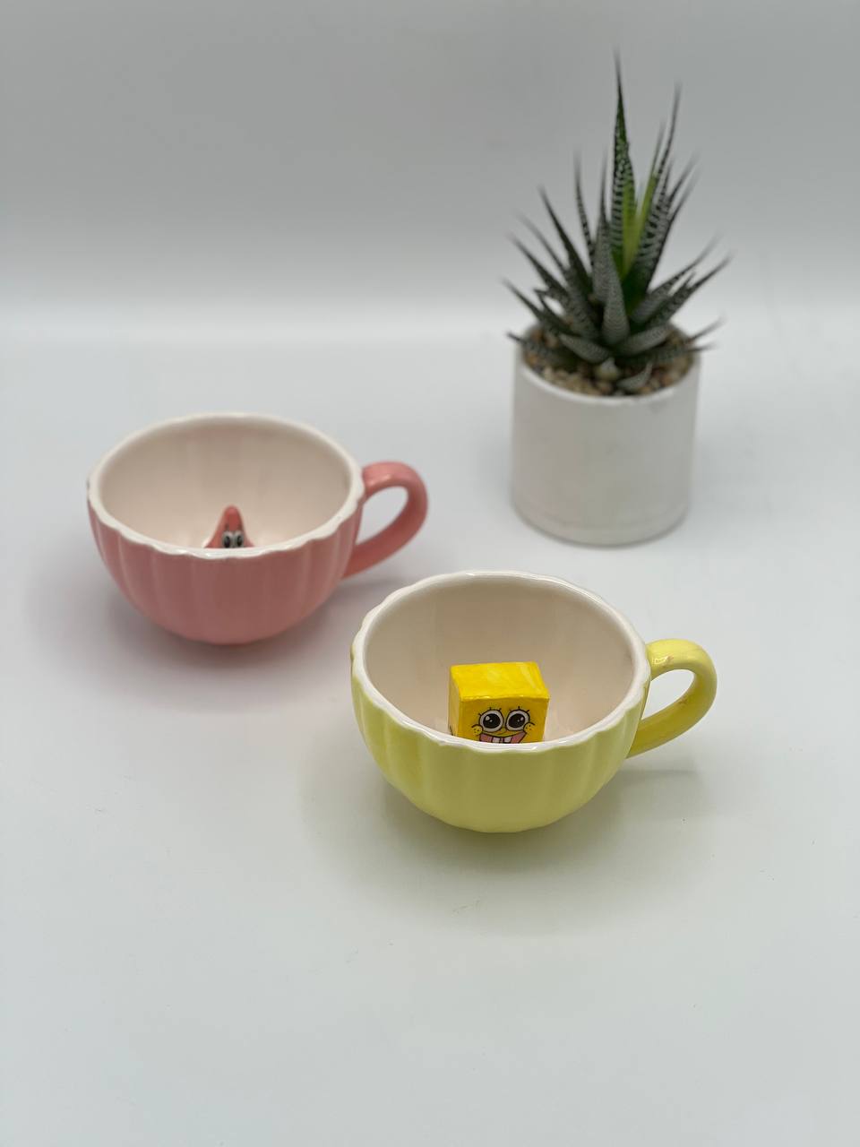 ماگ دست ساز پاتریک و باب اسفنجی